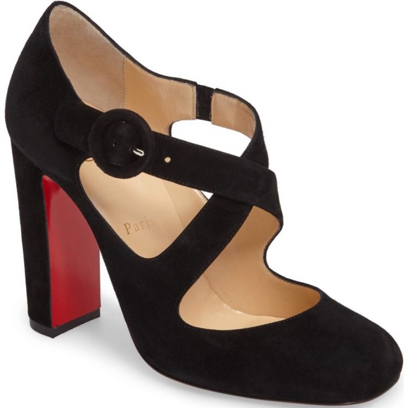 christian louboutin chunky heel